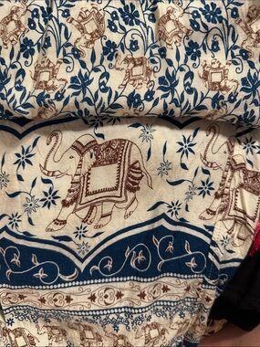 Boho Elephant Pant with Pockets & Drawstring